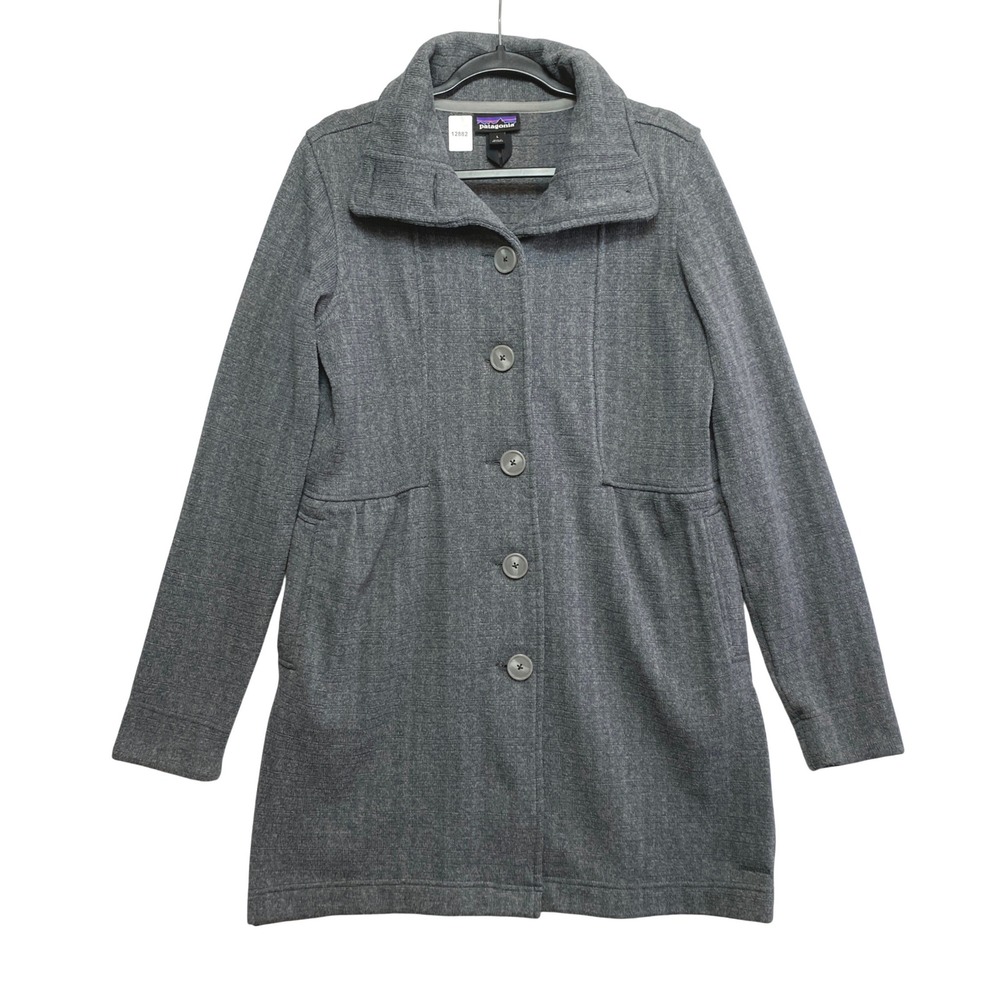 Patagonia Jacket Womens L Gray Better Sweater Coat Button-Down Fleece